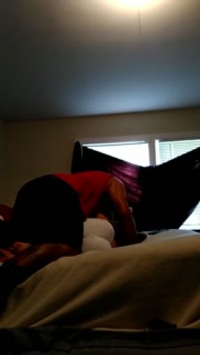 Latino thug seducing babysitter