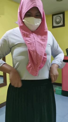 my step sister when I get dressed for school