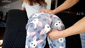 Stepdad dominates daughter doggystyle, hard spanks, and fingers her tight, wet pussy&#x270C;.