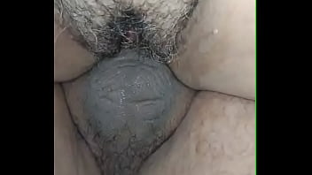 Minha buceta cabeluda bem molhada