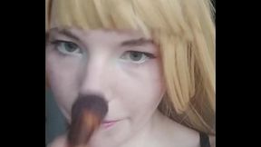 Its amazing how different I look with this wig and a little bit of makeup!