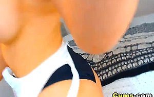 Sexy Nice Tits Blonde Chick Plays Her Pussy