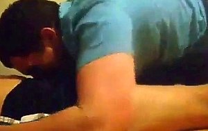 Blowing my buddy and he blows in my mouth