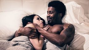 ”Petite desperate MILF fucks late husbands monster cock twin stepbrother”