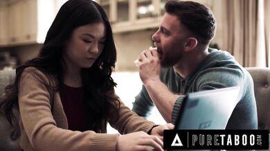 PURE TABOO Small Town Girl Lulu Chu Gets Horny While Hearing Roommate Raw & Dirty With Slimthick Vic