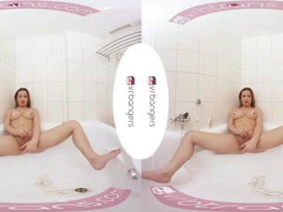 VRB SHEMALE Naughty Bianka masturbating while bathing