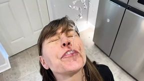 Slow motion mouth water fetish