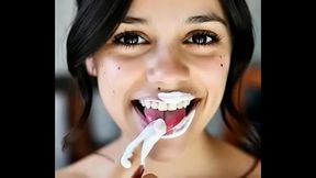 Jenna ortega playing with sperm
