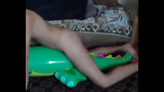 Big inflatable alligator humping cum 9