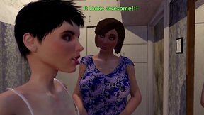 3d futa on femboy seducing cute guy for sissy transformation and anal sex - animated