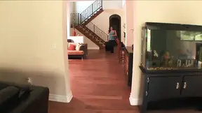 Two sexy beauties have their first lesbian wet scene, 69ing and