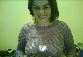 Chubby MILF showing big boobs and pussy on webcam session