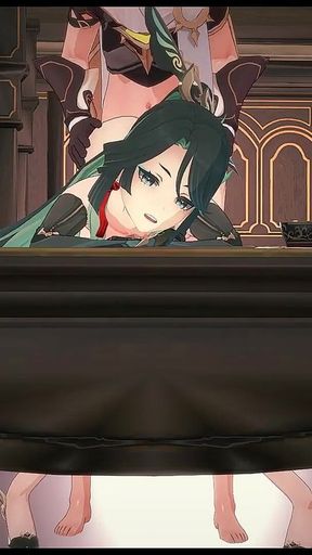 Genhin Impact - Xianyun Craves Big Black Cock After Getting Bored of Average Dick - 3D Hentai Animation