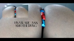 Unaware Giant Ass Smothering : Latex Fetish