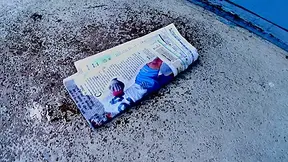 Teen newspaper deliverer getting her punishment through a rough threesome