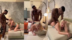 sexy blonde frances bentley distracts mike and his bbc with her wet pussy