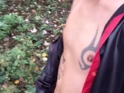 Outdoor JOI - jerk off instructions with twink