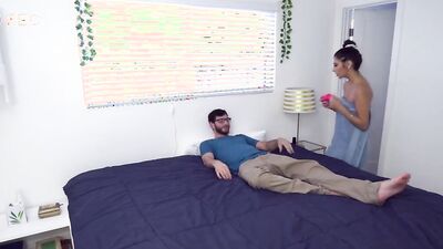 SPYFAM Panty Sniffing Step Bro Fucks Step Sis