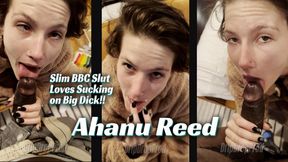 Sweet Temptations - Ahanu Reed is a BBC Slut that Sucks Cake of His Big Dick!! With POV Blowjob & Food Play!!