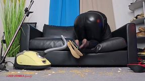 Mila - Vacuuming the couch, pants, and shoes