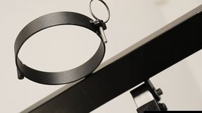 ”Lustful babe Natalia C masturbates in this BDSM room”