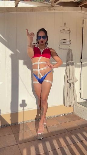 Fourth of July Striptease Video
