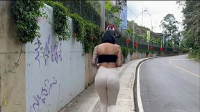 I Suck a Stranger'_s Cock in a Car on the Highway - Luna Vitaler and Max Betancur