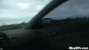 ”Horny blonde behind the scenes”