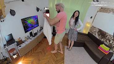 Mature Wife Sissy Angel fucking on the floor