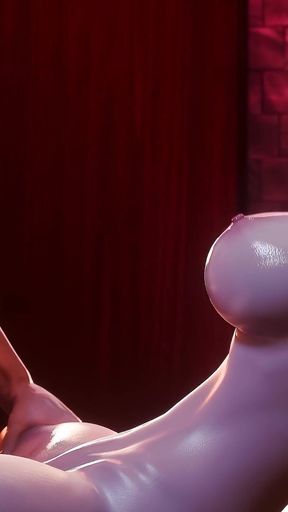 D.va Washroom Gangbang - Shared with Two Guys Overwatch 3D Animation