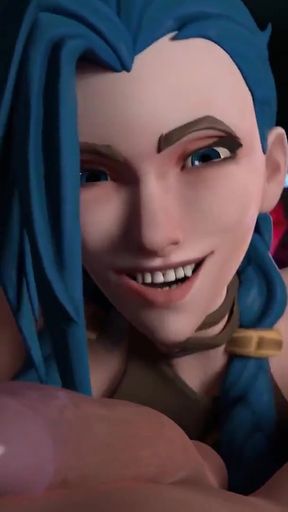 League of Legends - Sexy Night Time TV with Jinx (Nude and Non nude Versions) ( Animations with Sound)   Clip 1