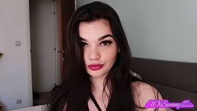 XO Bunny smoking face close up