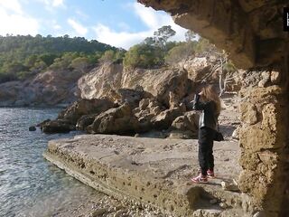 Wir besuchen Mallorca in Spanien und Fremde sehen zu wie ich seinen Schwanz lutsche. Vlog!