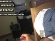 College teen edges big black dick