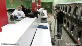 ”Bound teen fucked at laundromat”