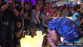 Public Slut Showcases Her Skills by Fucking Hard While Crowds Watch