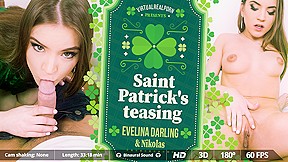 Evelina Darling Nikolas in Saint Patrick's teasing - VirtualRealPorn