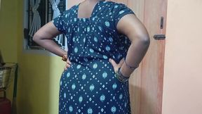 Indian Big Boobs Aunty Walk