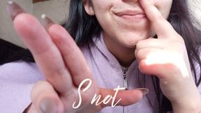 Picking my nose