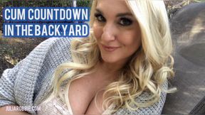 Cum Countdown in the Backyard