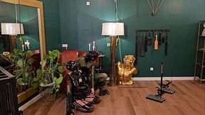 PRIVATE FEMDOM SESSION - TRAINING FOR THE RUBBERSLAVE PART 1