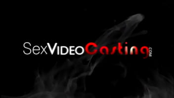 Cock sucking newcomer at sexy casting