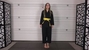 AUTUMN EARNS HER ORANGE BELT (4K)