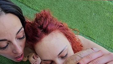 Onlymaya - Hot threesome in a naturist campsite.
