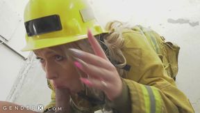 GenderX - Getting Fucked Raw By Trans Firefighter