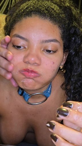 Giving Blowjob with Deepthroating, and Drinking Piss While Six Months Pregnant