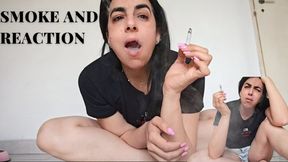 Real reaction to smoke exposure