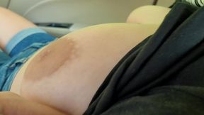 Random stranger touches my big natural boobs in the car