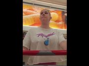 Bustymom flashing tits