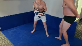 Boxing Challenge in a Hotel Room - Little Bear Vs Jobber